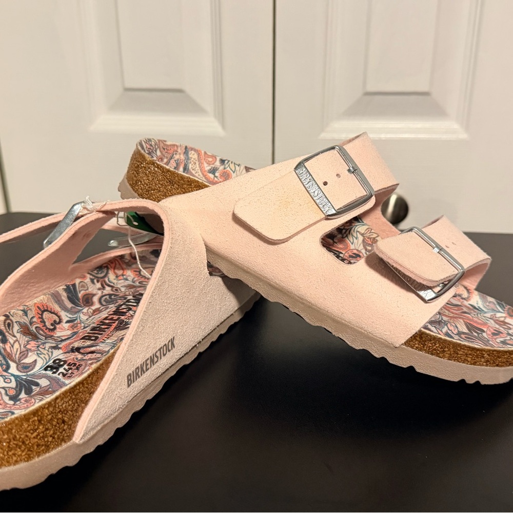 Birkenstock Women’s Arizona Vegan Birkibuc Sandals Size 7 NEW! - Picture 4 of 6